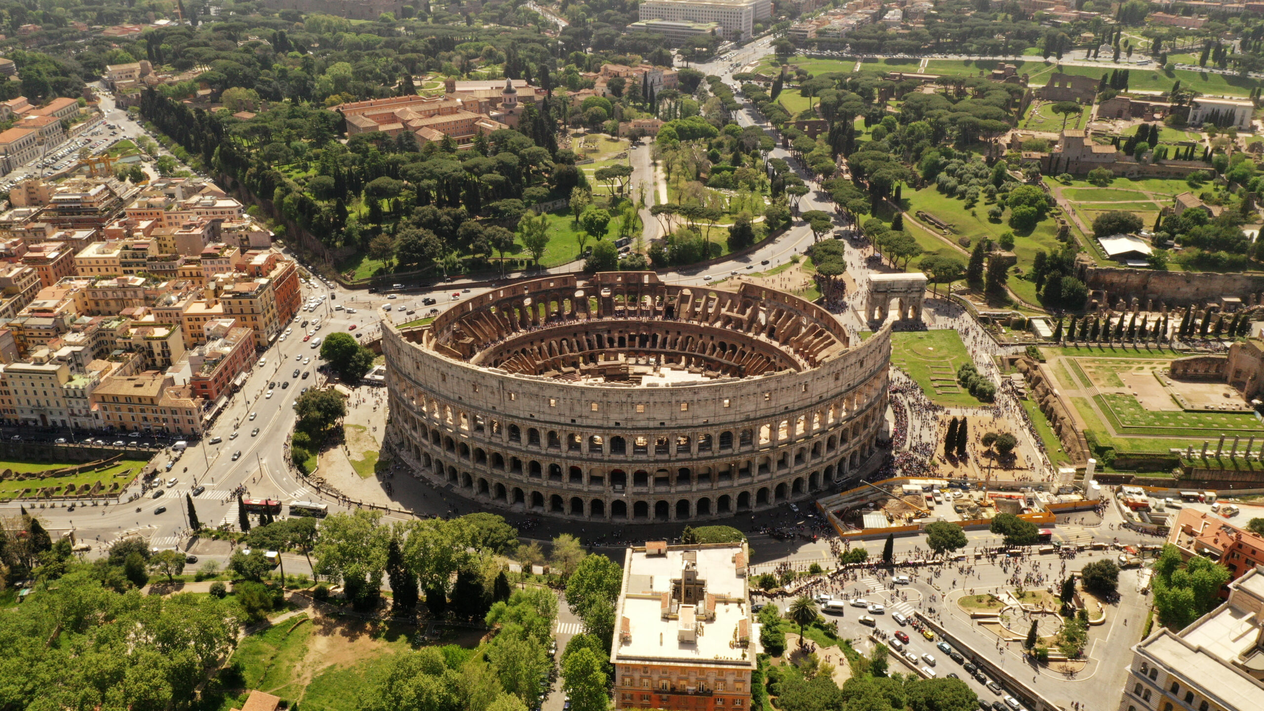 Kolosseum Rom aus der Luft